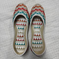 Embroidered and Stone Hand Work Khussa Sandal: Indian and Pakistani Jutti with Beads