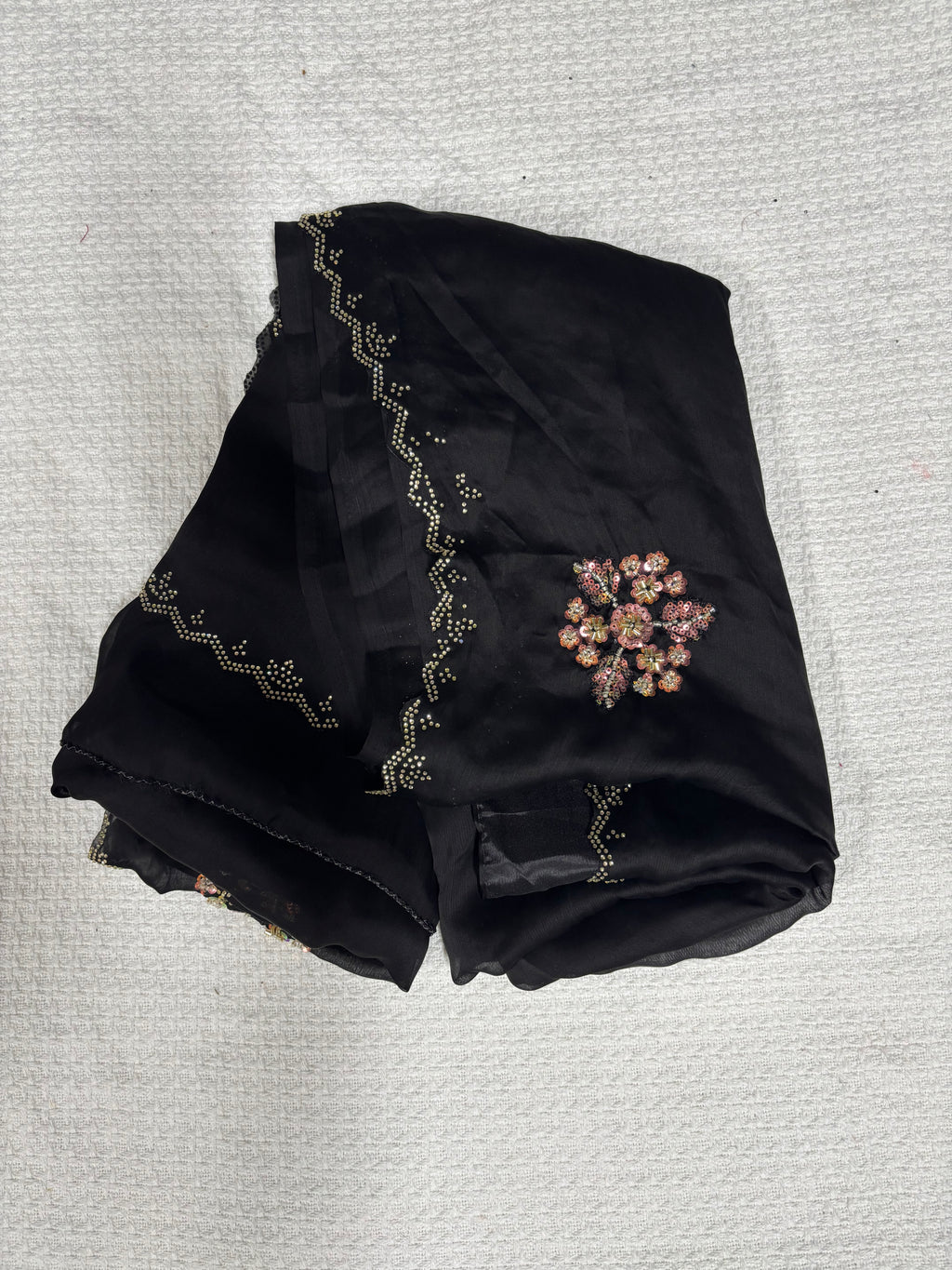 Fendy Silk Handwork Ready To Wear Saree