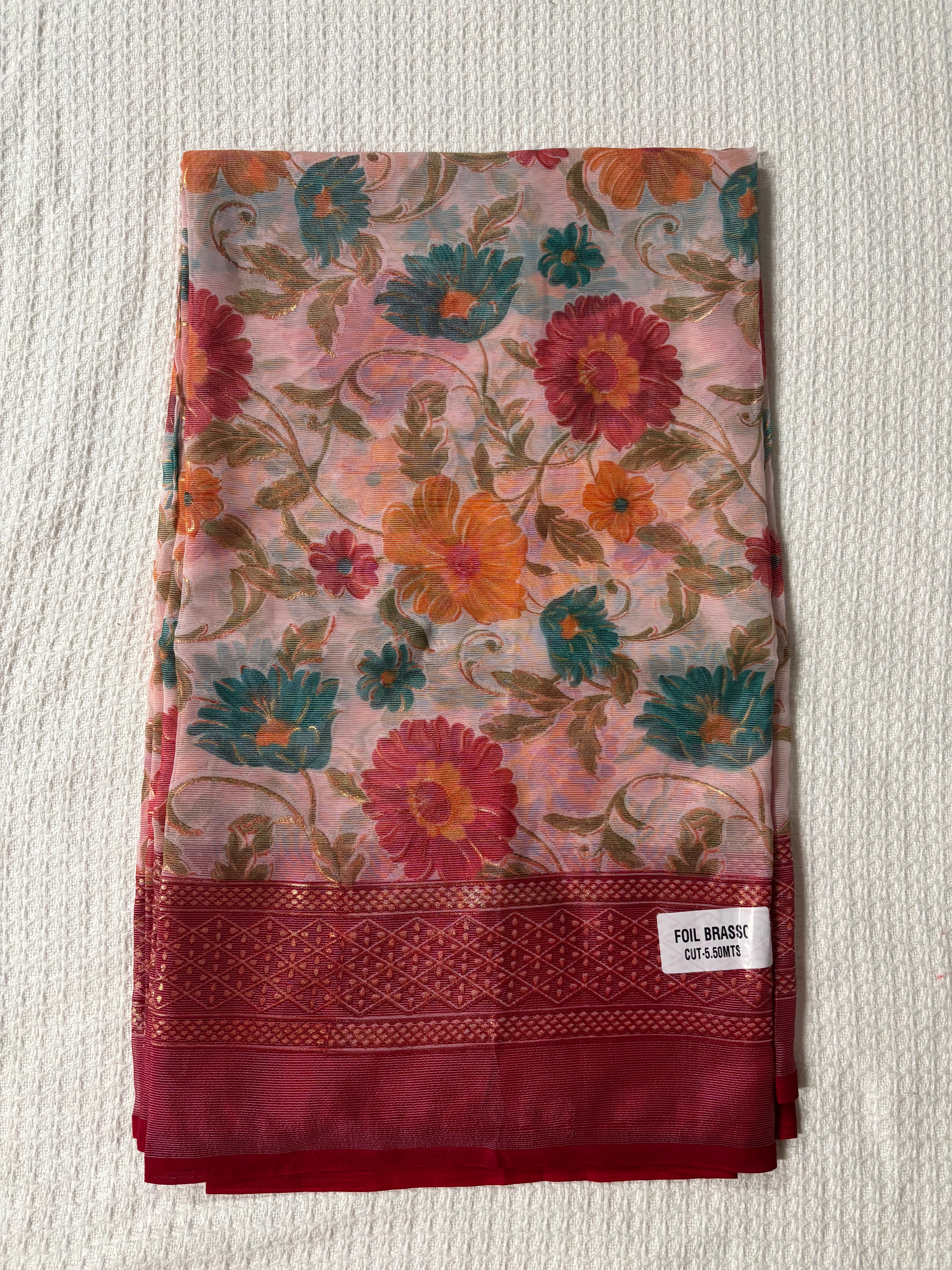 Brasso floral saree