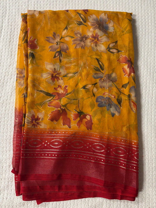 Brasso floral saree