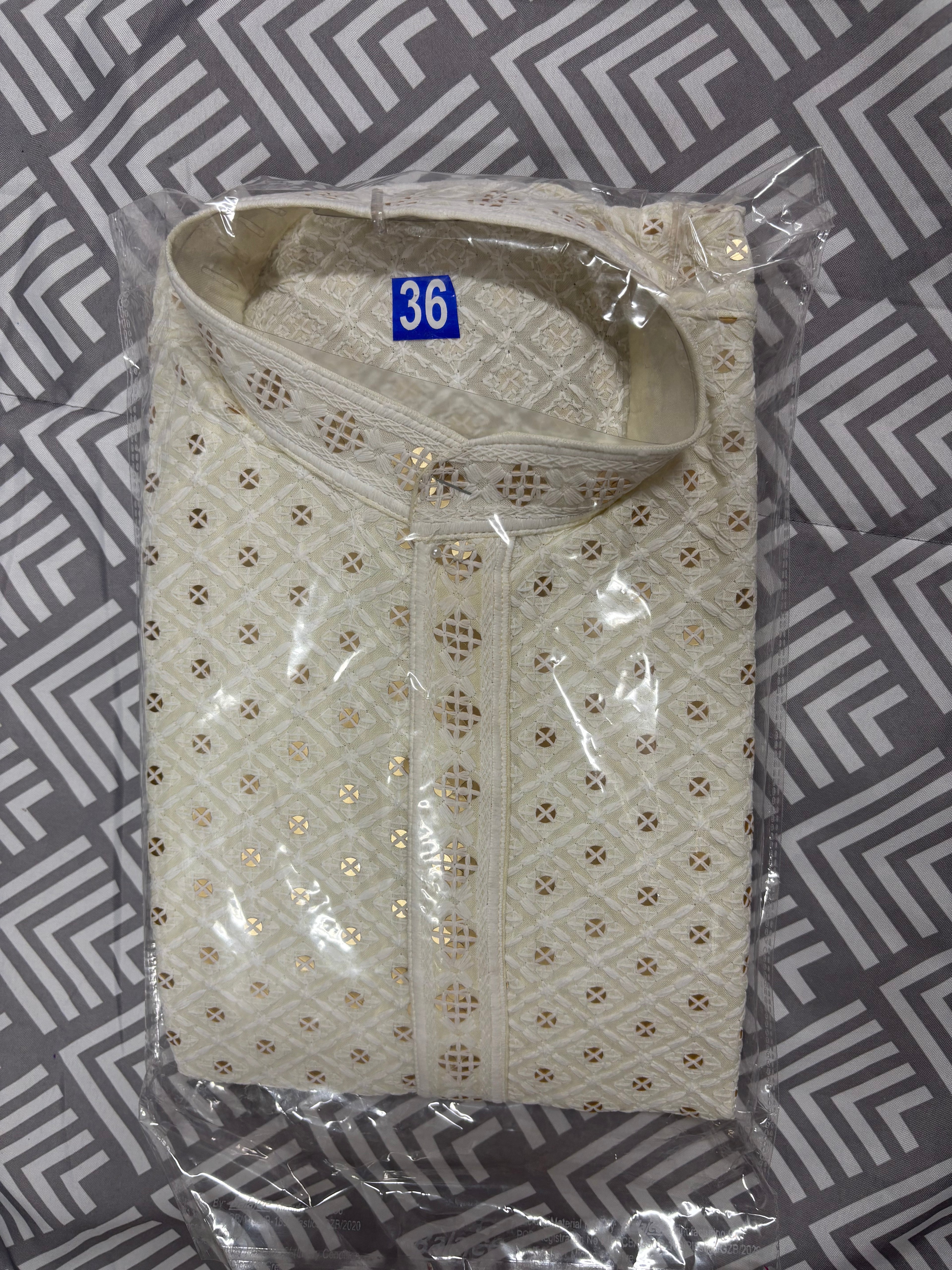 Mens Chikankari Pajamas