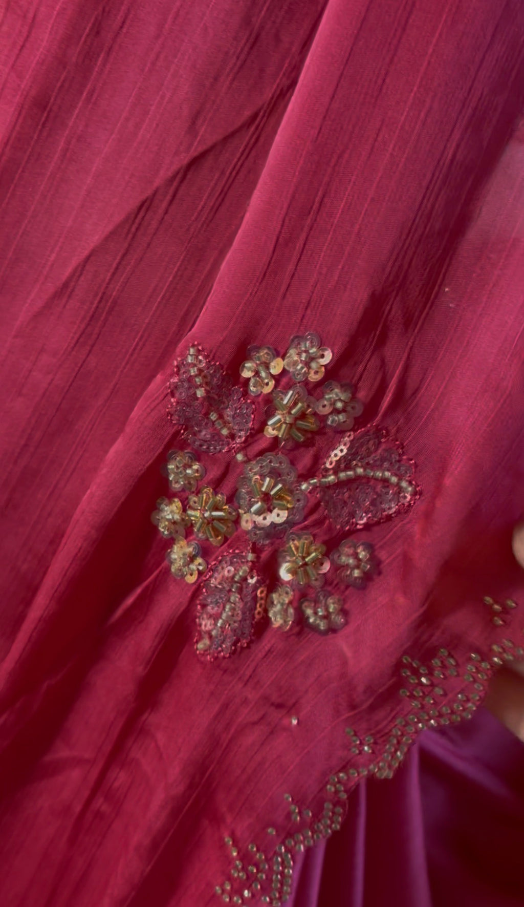 Fendy Silk Handwork Ready To Wear Saree