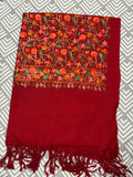 100% Kashmiri Shawl With Heavy Floral Pattern