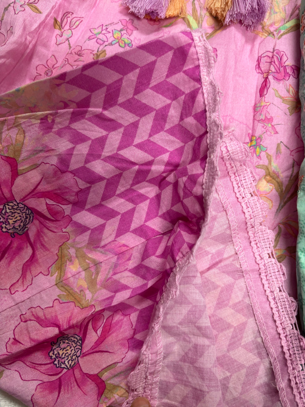 Floral Umbrella Salwar Set On Pure Soft Cotton
