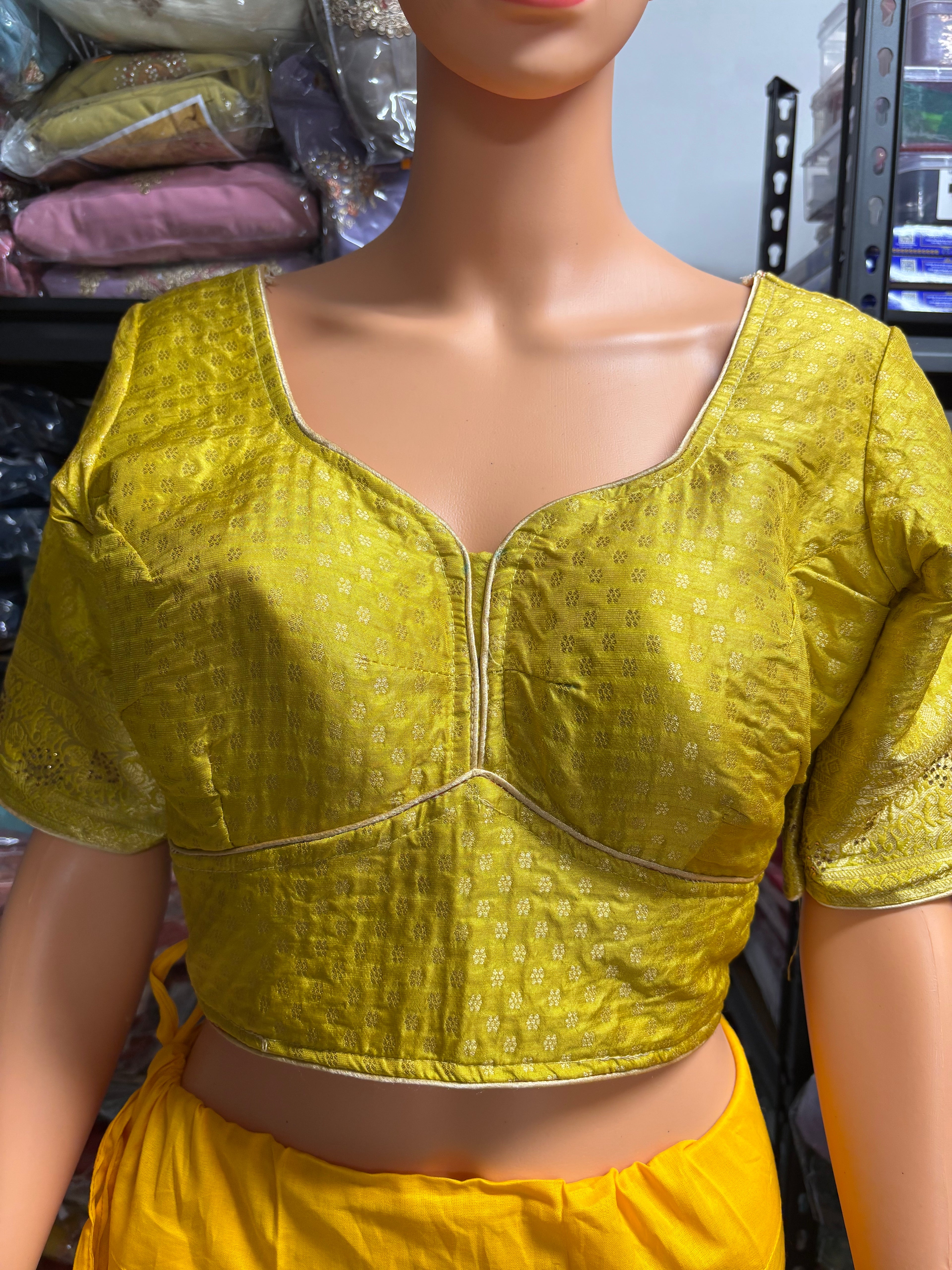 Authentic Banarasi Patrila saree with seroski work