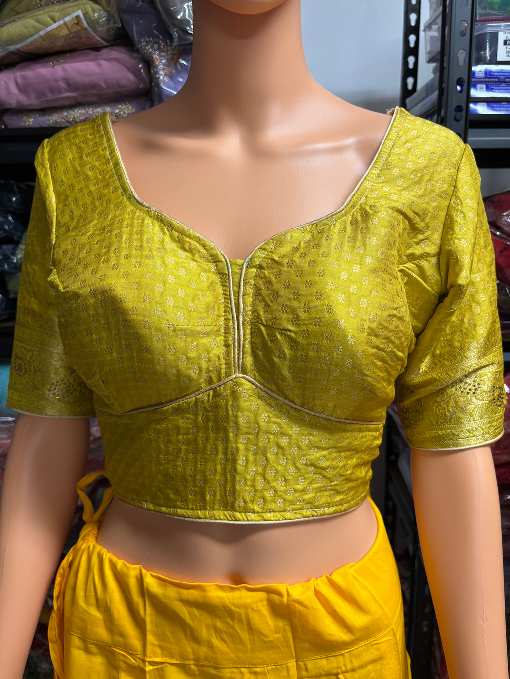 Authentic Banarasi Patrila saree with seroski work