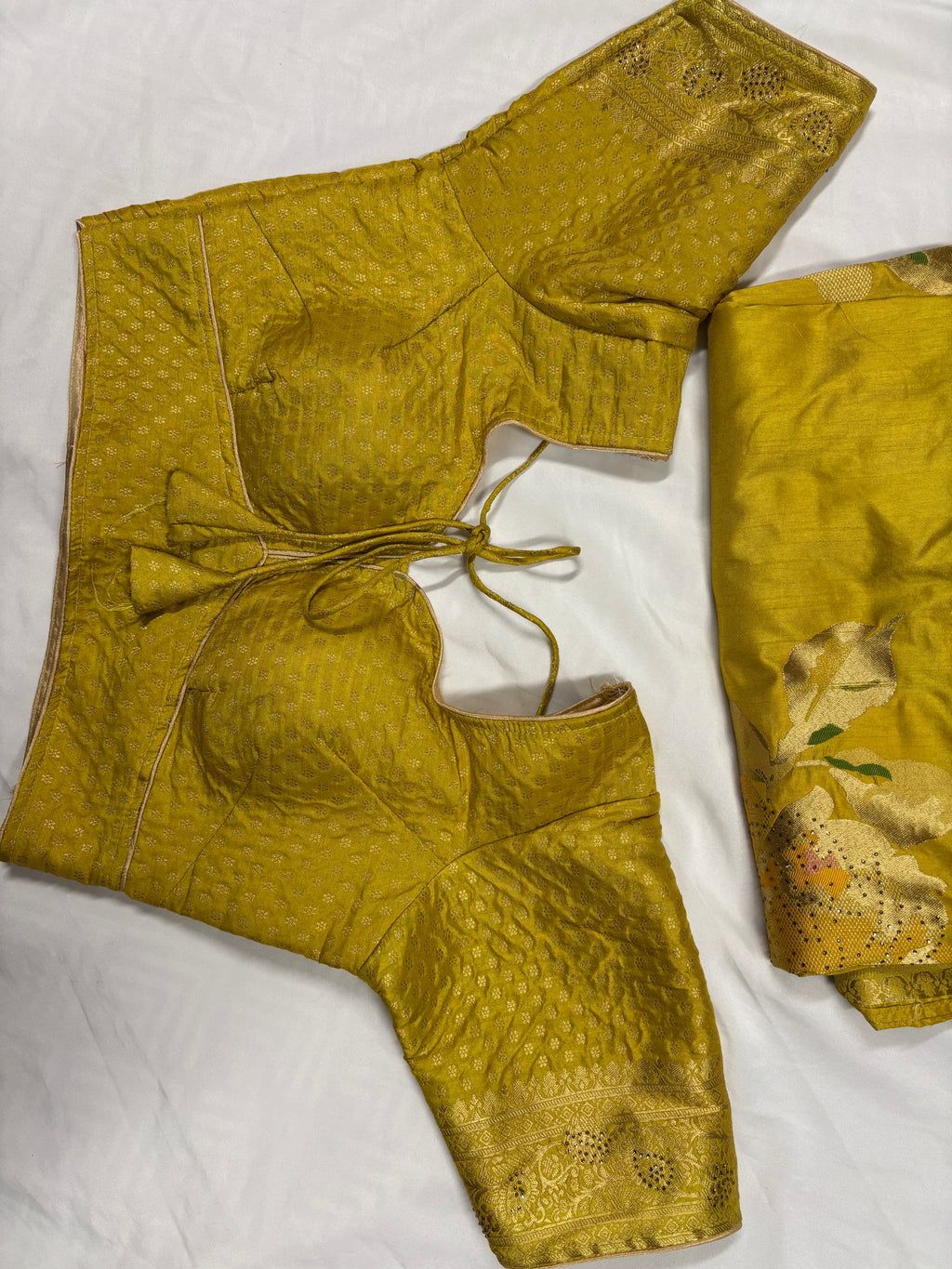 Authentic Banarasi Patrila saree with seroski work