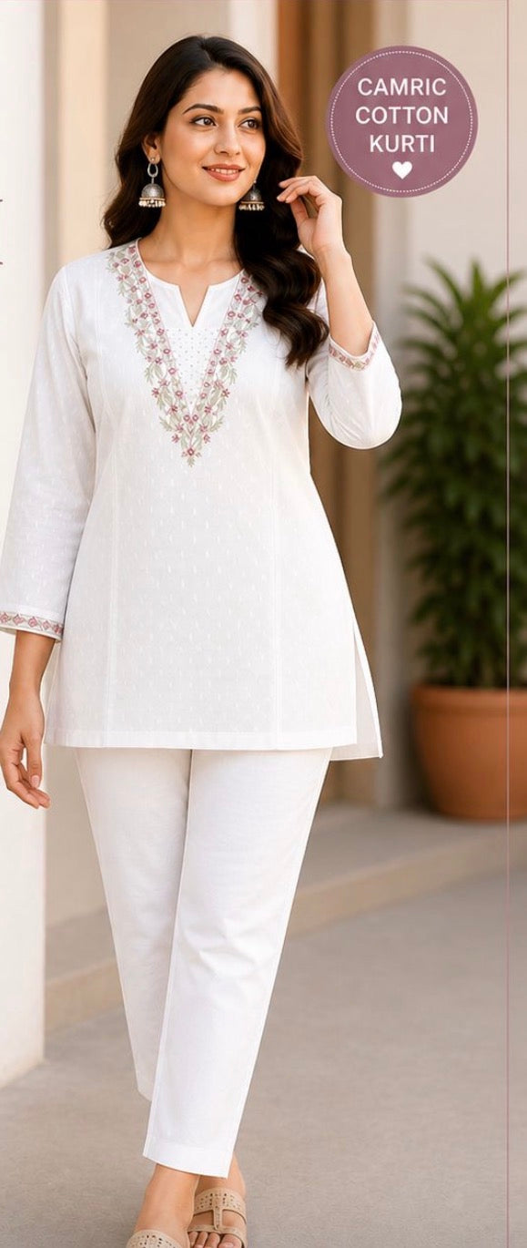 Camric Cotton Short Kurthi