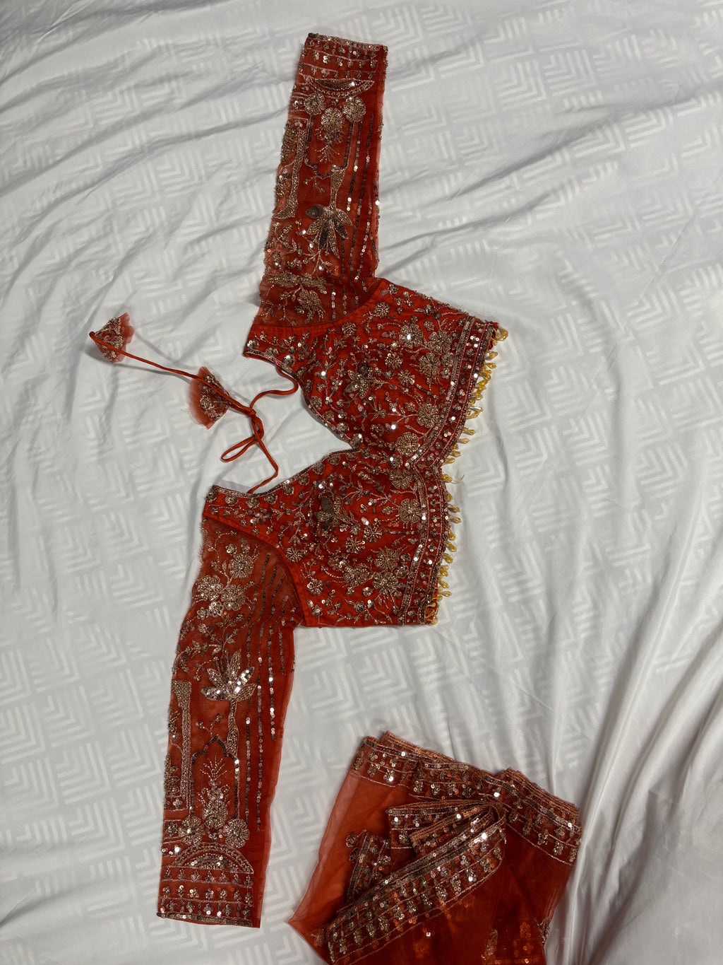 Lehanga With Heavy Embroidery And Stone Work