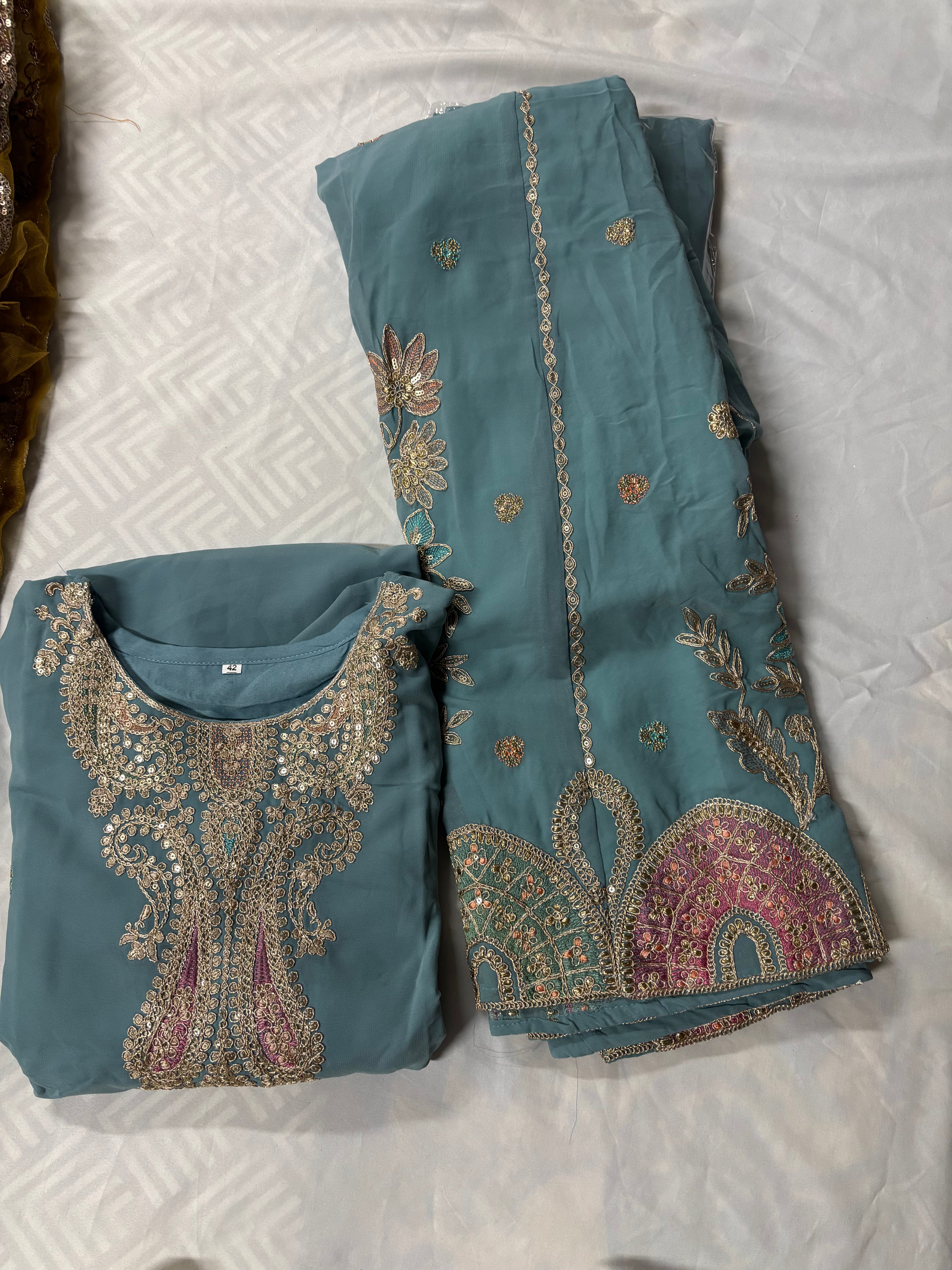 Priyam Plazzo Set With embroidary work