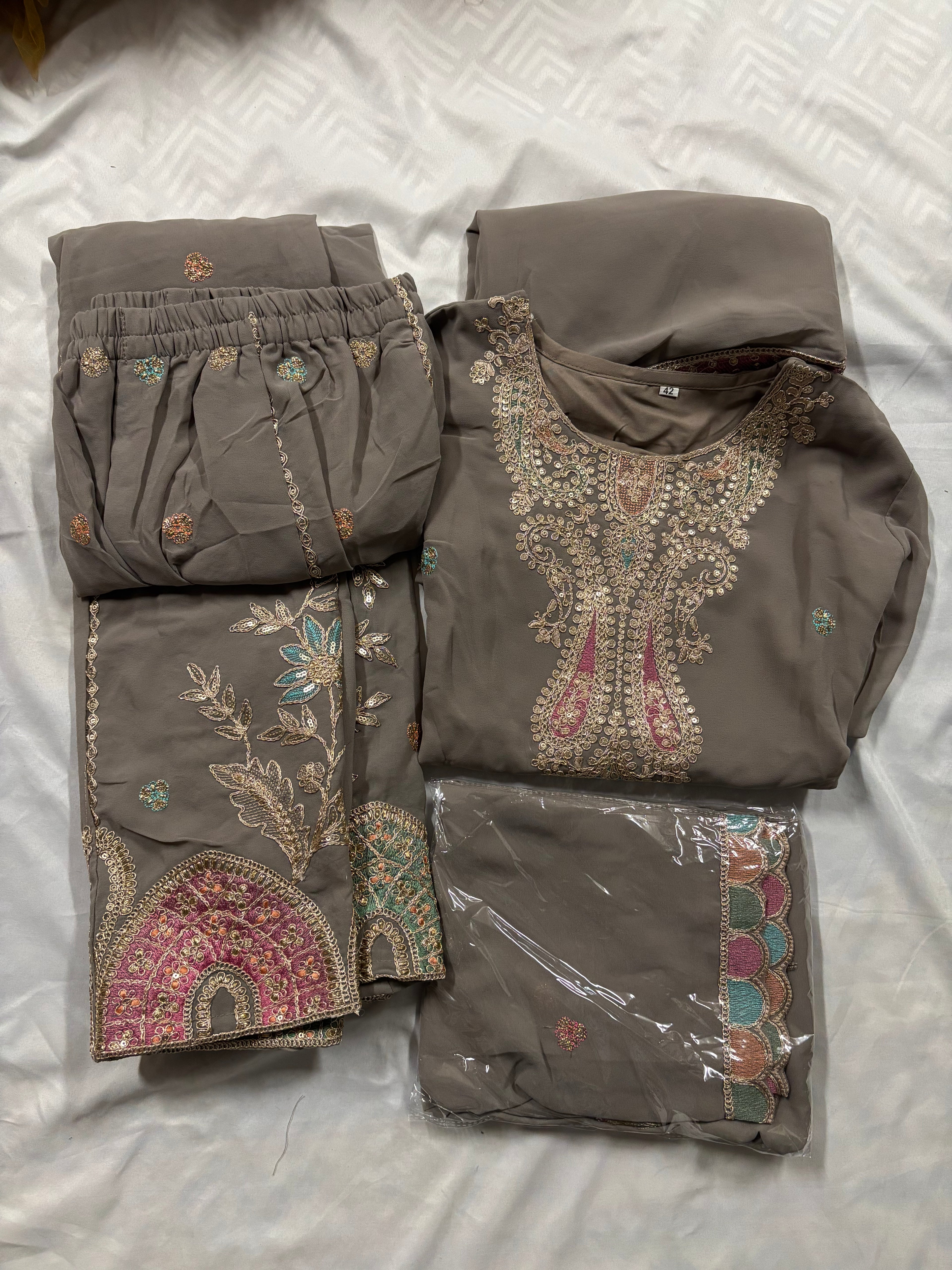 Priyam Plazzo Set With embroidary work