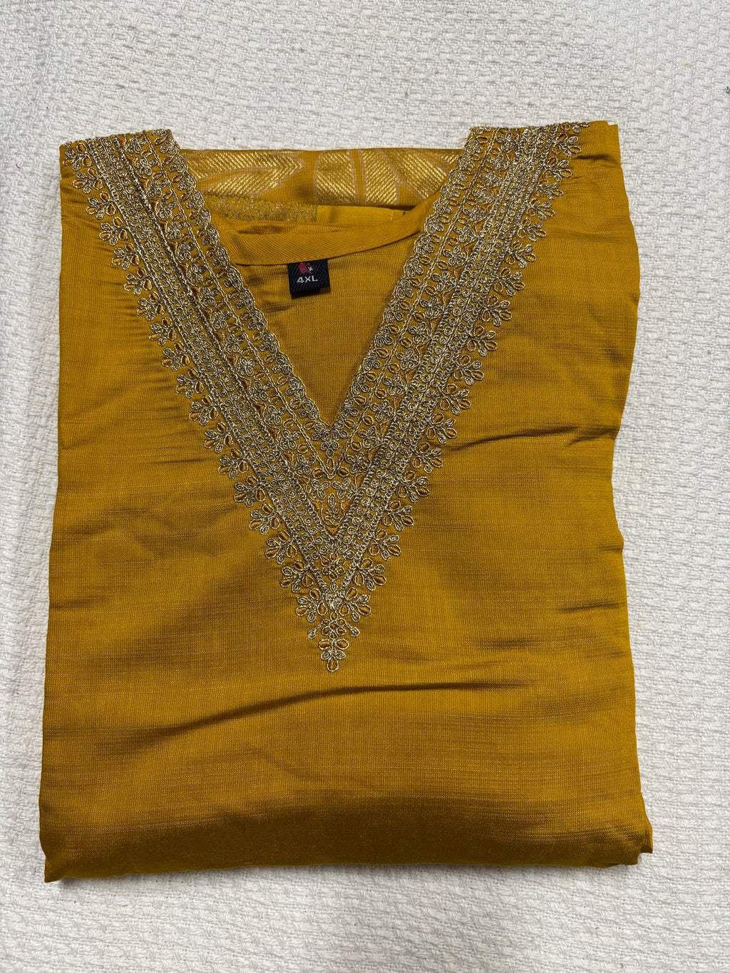 Cotton Kurthi Set with Foil Print.