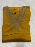 Cotton Kurthi Set with Foil Print.
