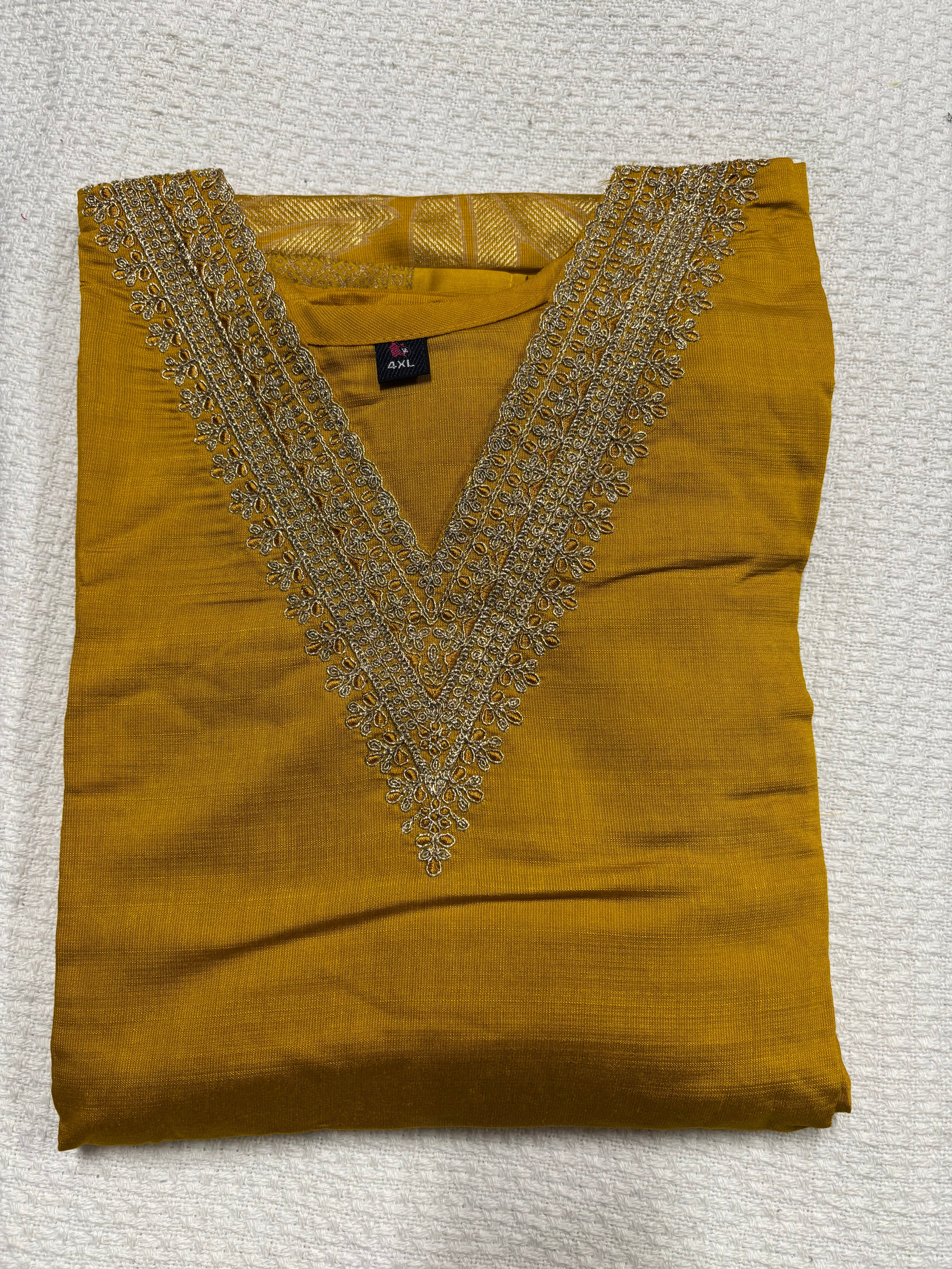 Cotton Kurthi Set with Foil Print.