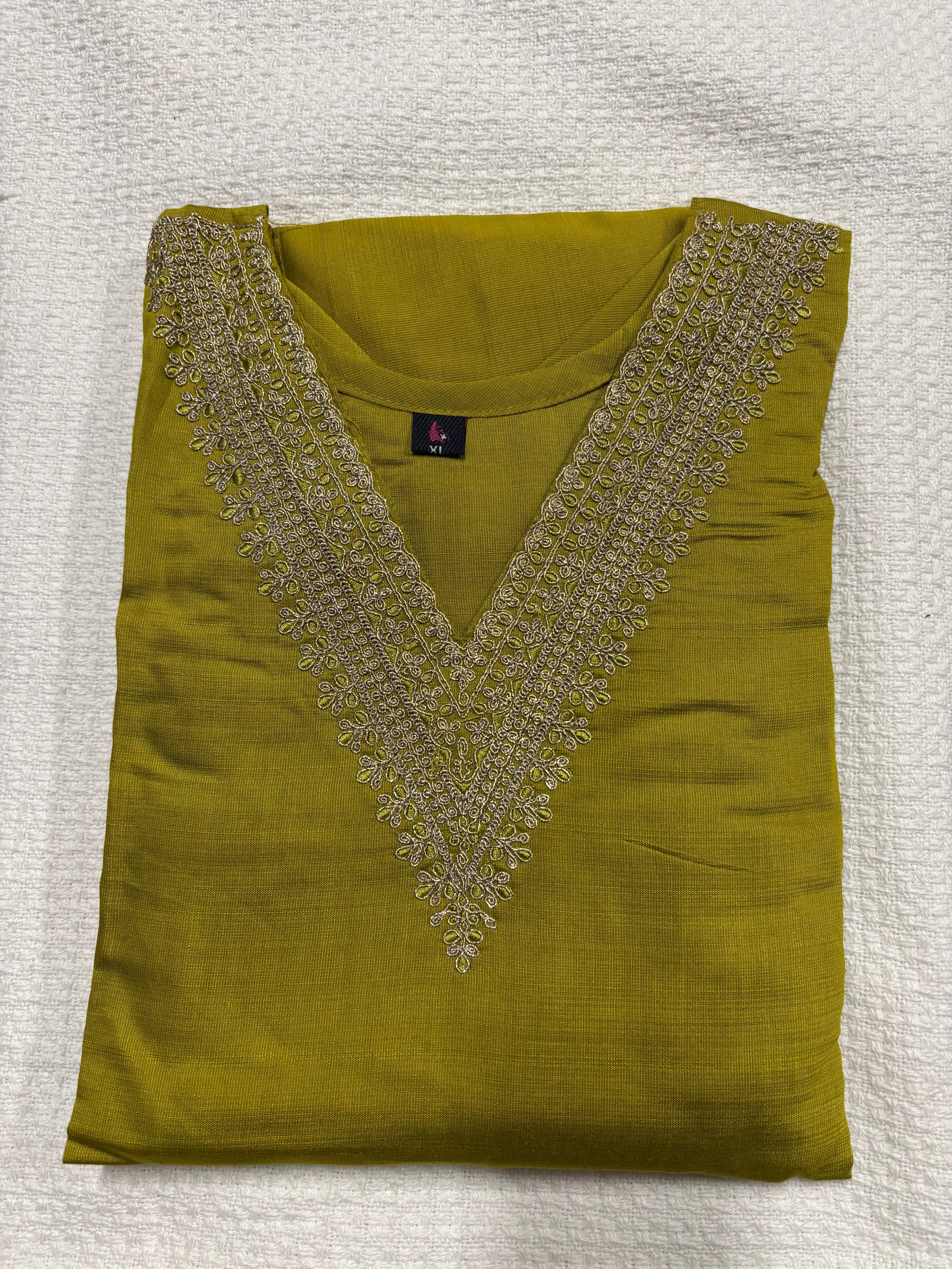 Cotton Kurthi Set with Foil Print.