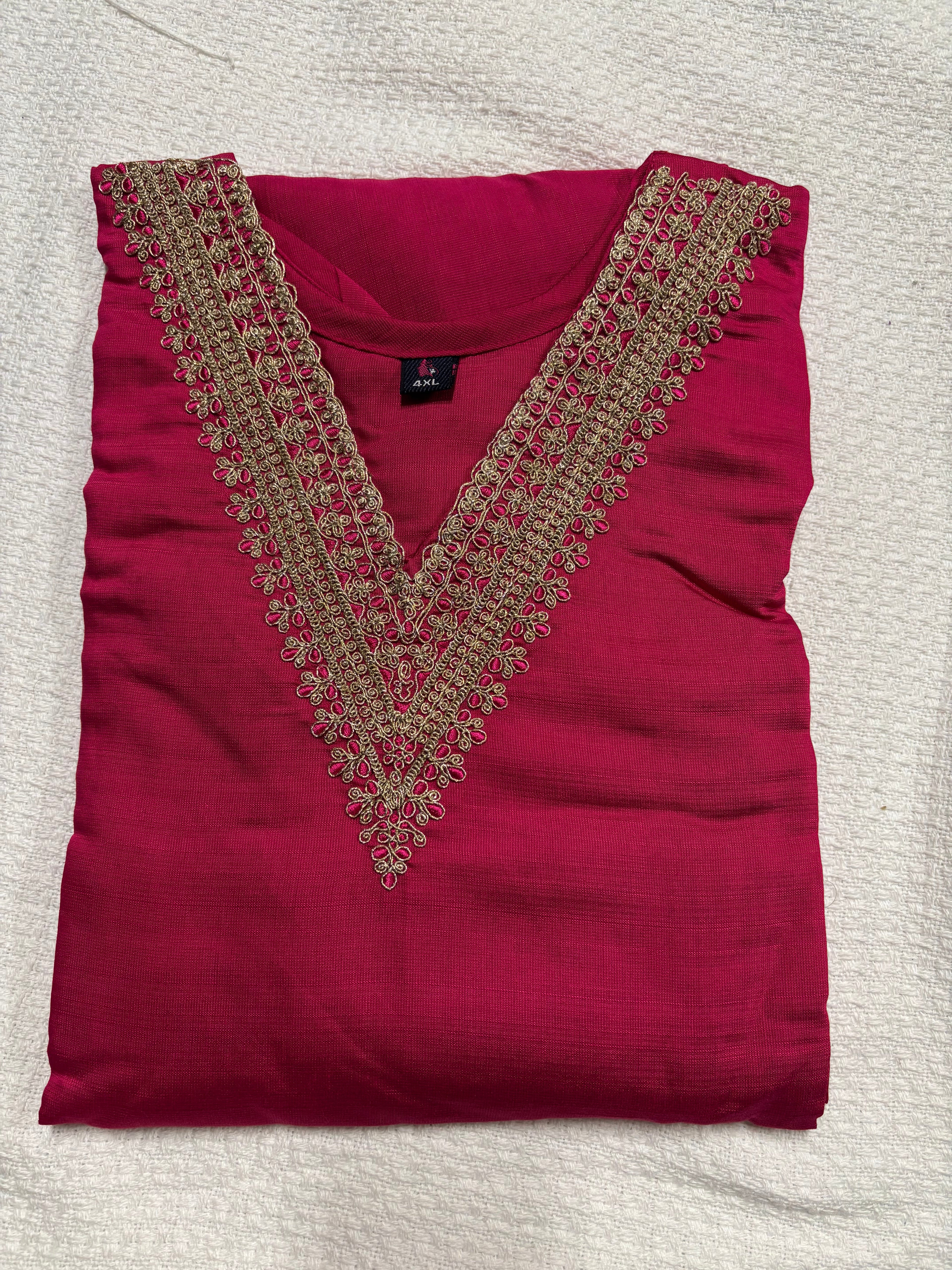 Cotton Kurthi Set with Foil Print.