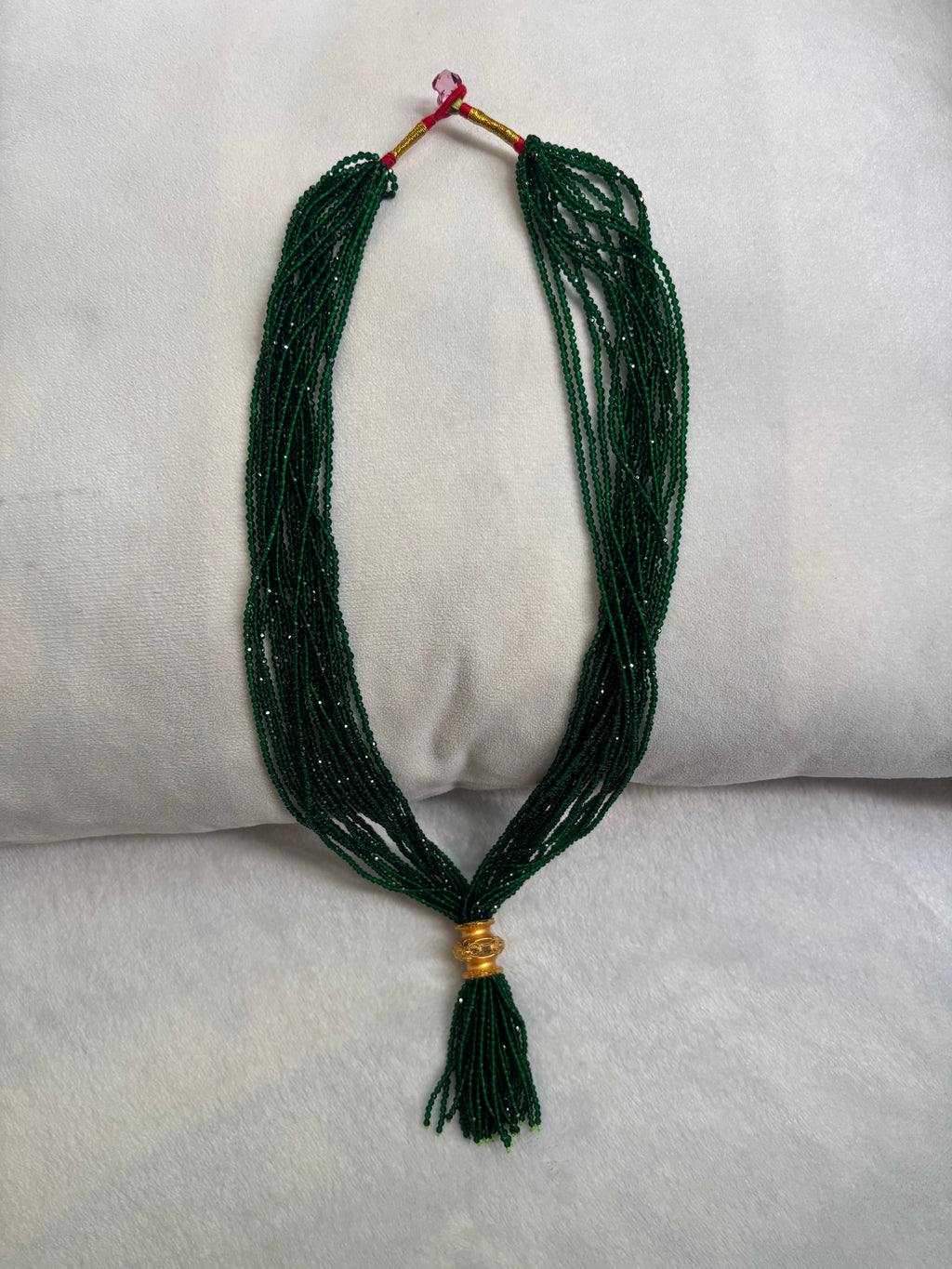 Gold Plated Kalas Necklace on Hydro Crystal