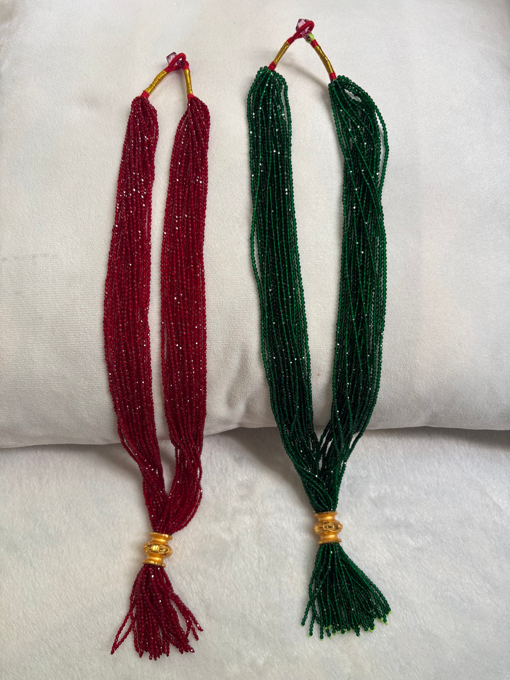 Gold Plated Kalas Necklace on Hydro Crystal