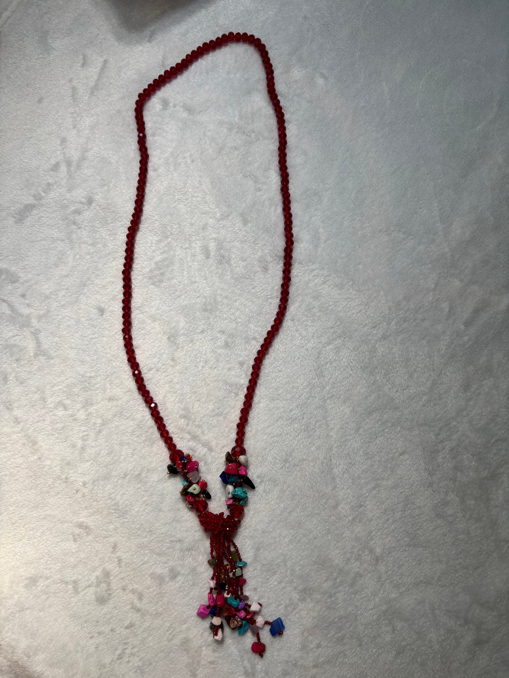 Handmade Necklace Made With Natural Stone and Crystal