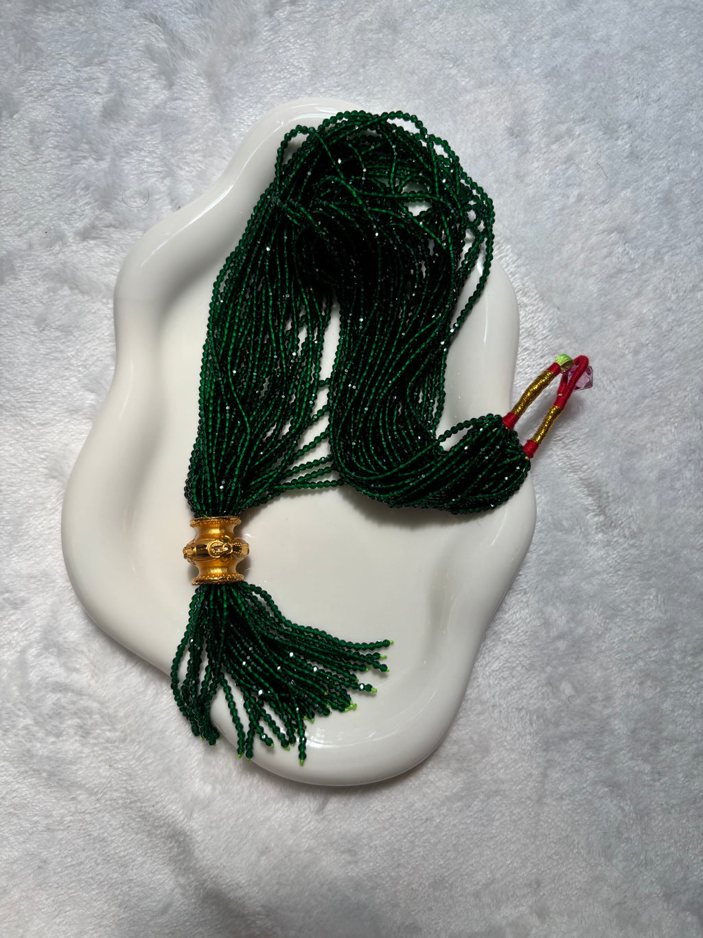 Gold Plated Kalas Necklace on Hydro Crystal