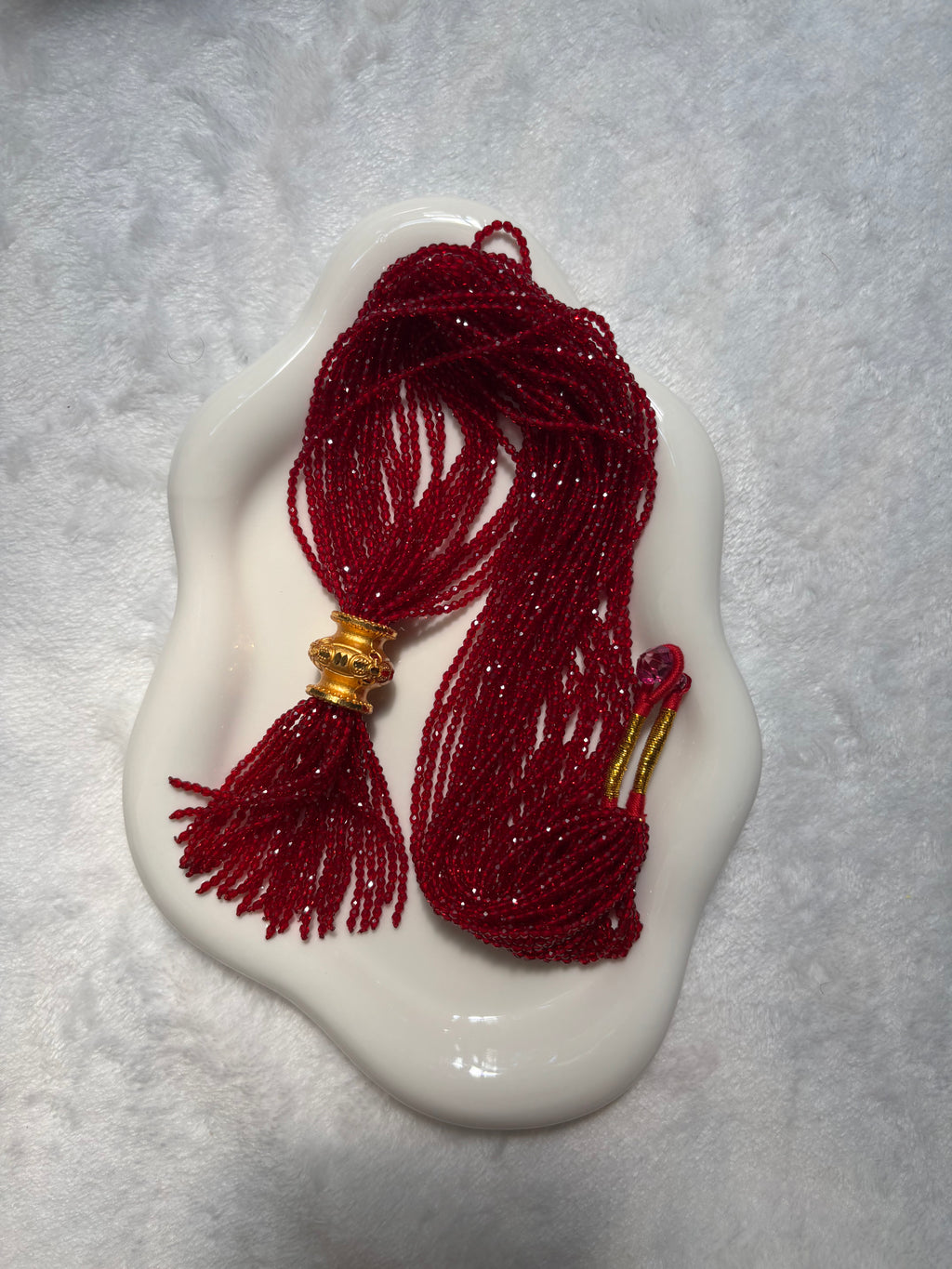 Gold Plated Kalas Necklace on Hydro Crystal