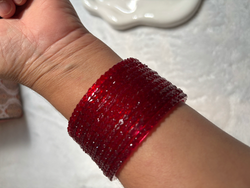 12 Pcs Marron Red  Bangels For Her