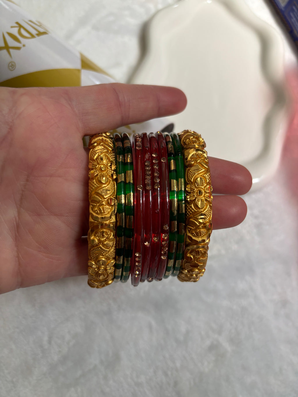 Gold Plated Designed Bangles