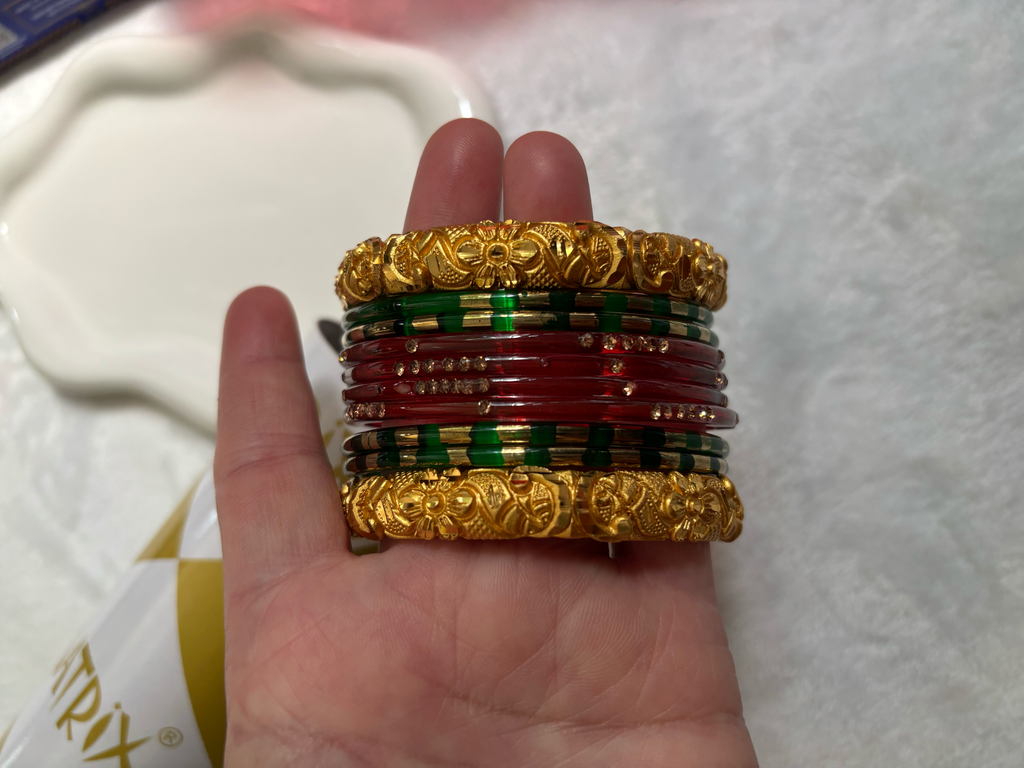 Gold Plated Designed Bangles