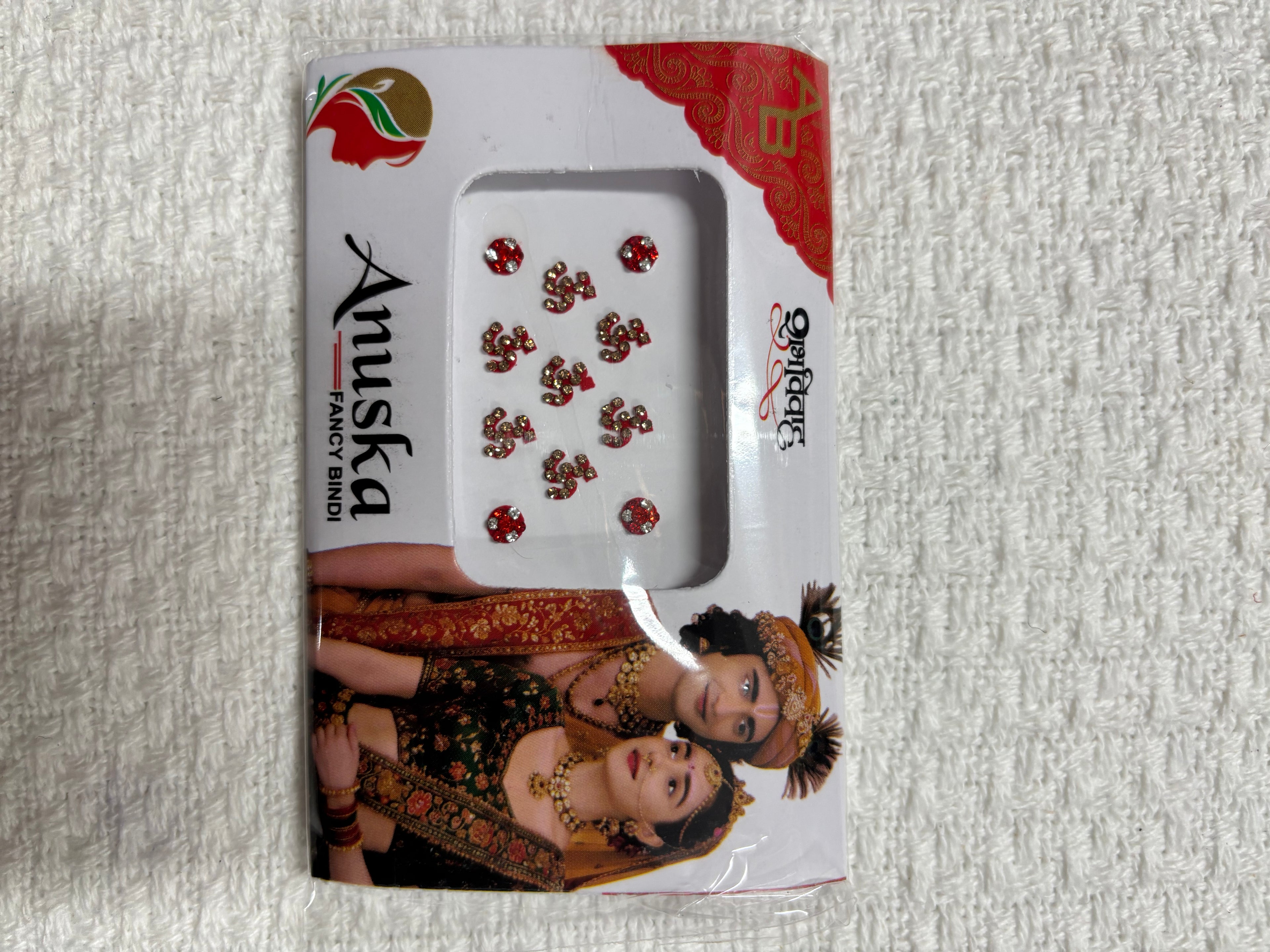 Viral Bindi for womens/ Rainbow Bindi/ OM Bindi/ Rihno Stone Worked Round Bindi