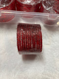 12 Pcs Marron Red  Bangels For Her