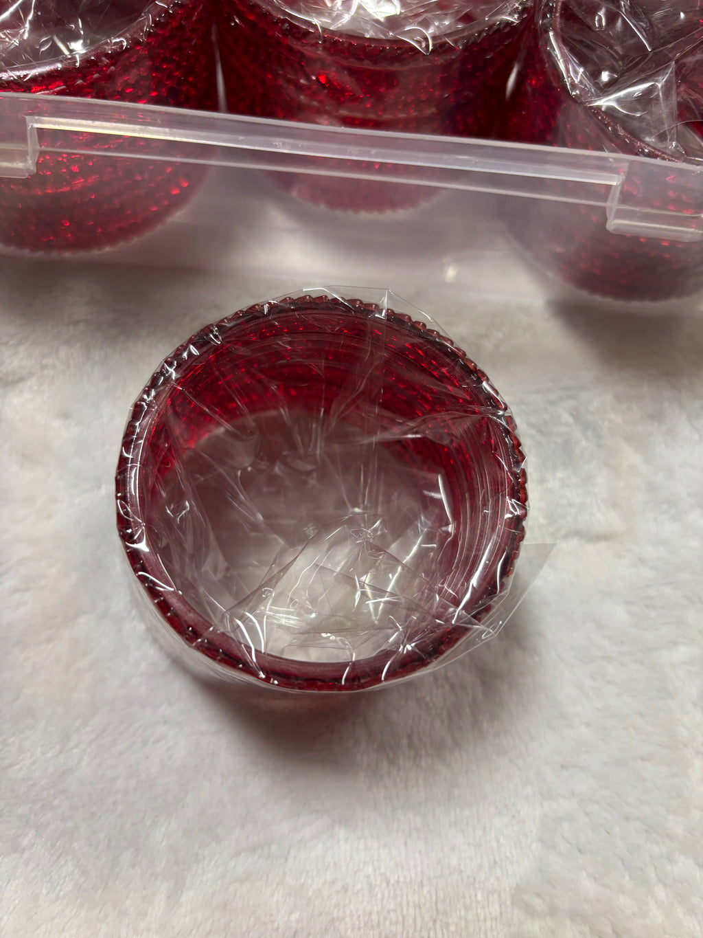 12 Pcs Marron Red  Bangels For Her
