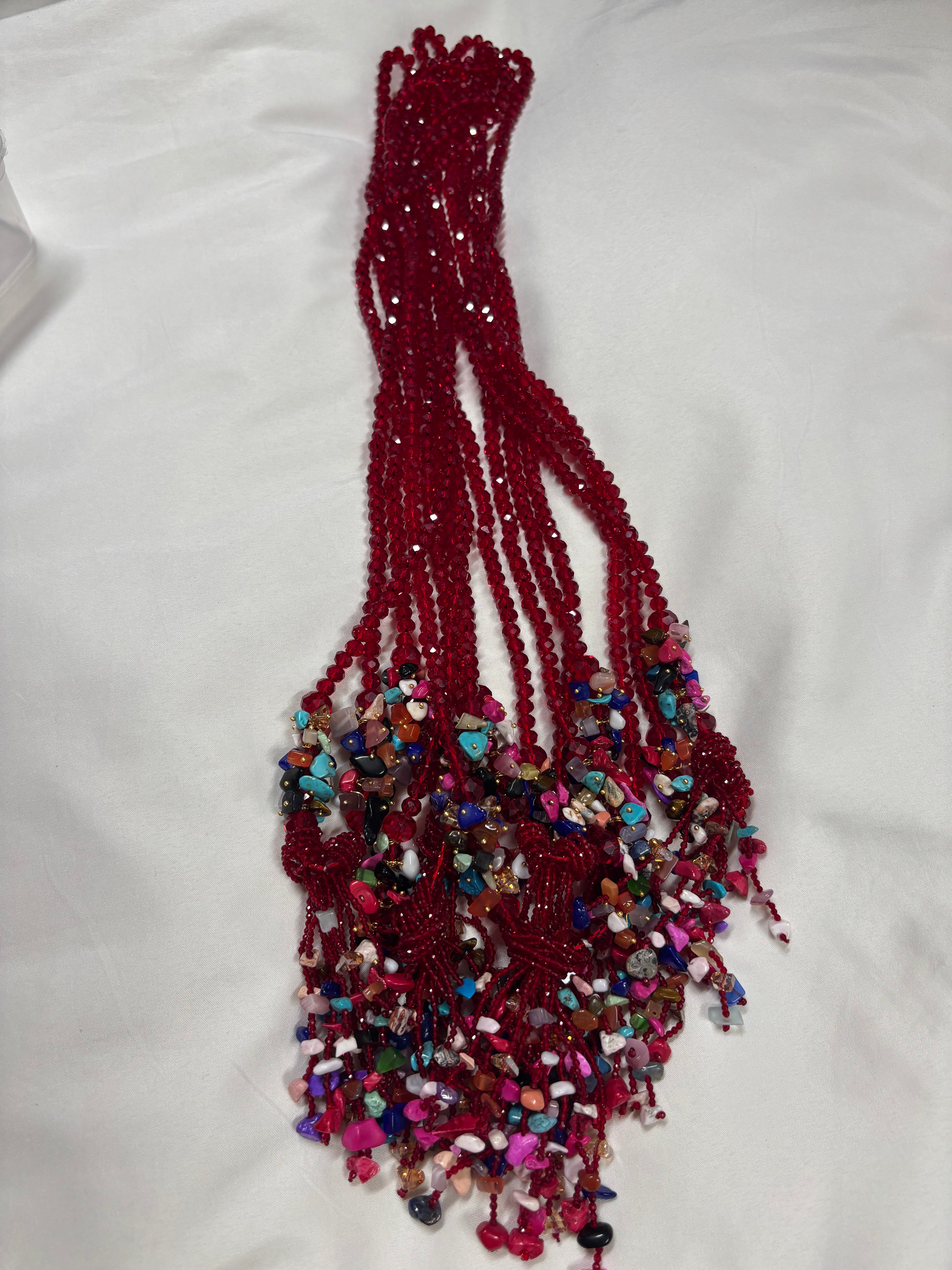 Handmade Beaded Crystal Necklace for Women