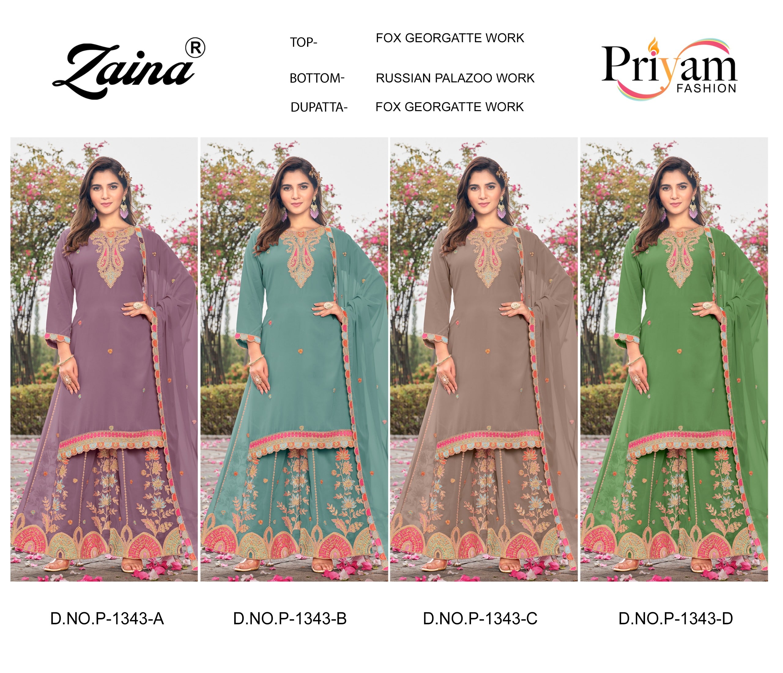 Priyam Plazzo Set With embroidary work