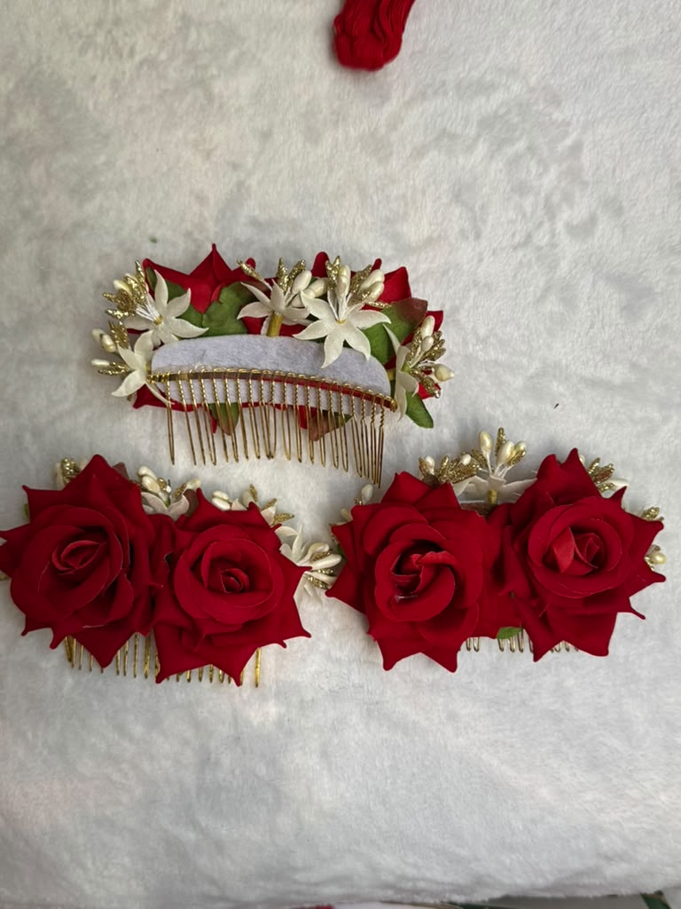 Bridal Hair Decorative Rose