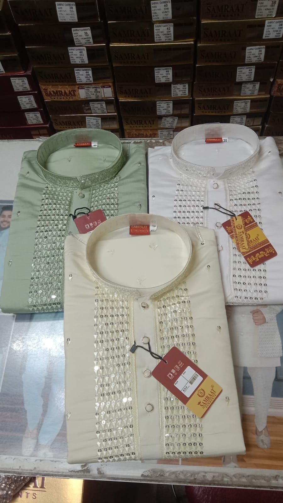 Mens Kurtha Salwar with sequence work
