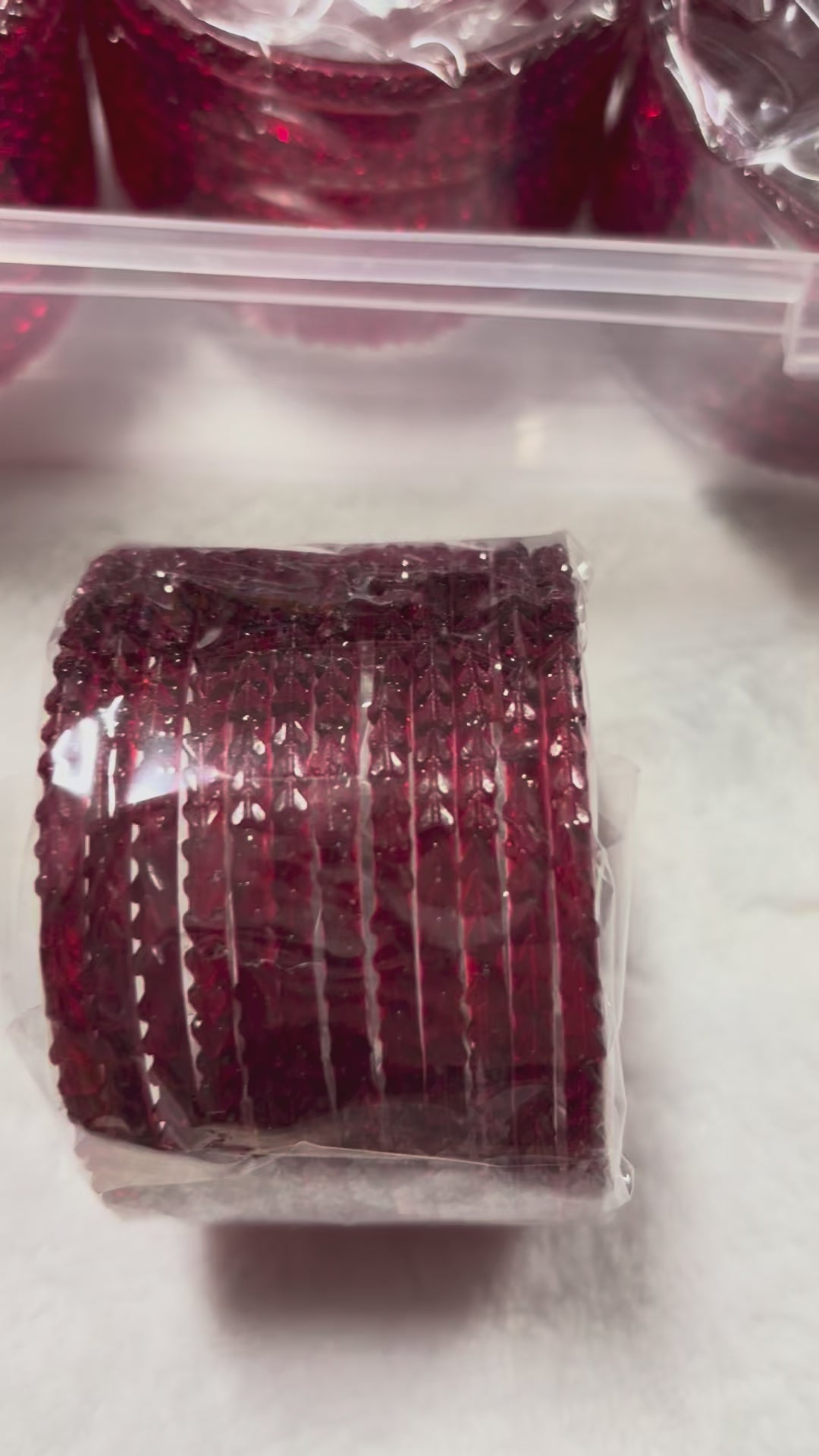 12 Pcs Marron Red  Bangels For Her